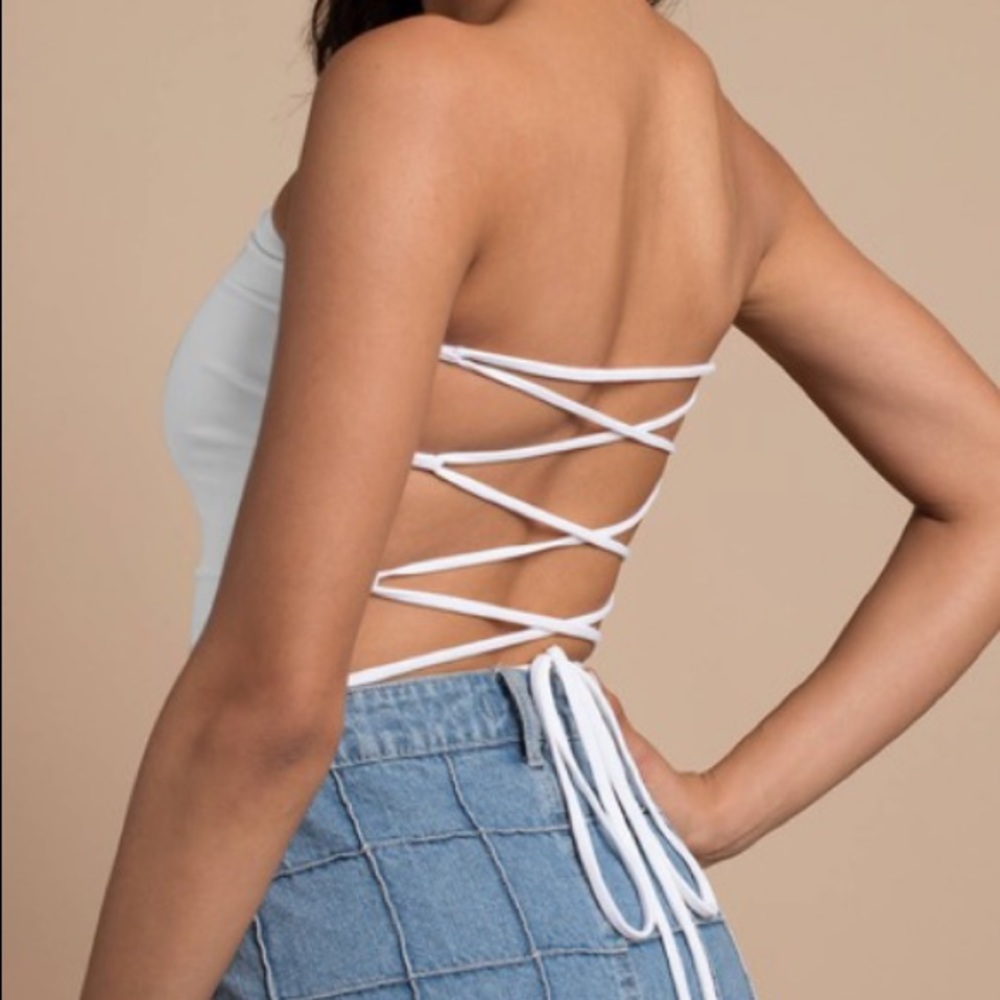TOBI Lace Up Bodysuit